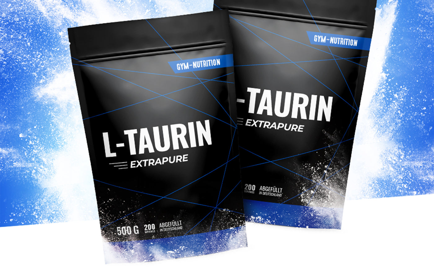 Premium Taurine Powder - 500 g - L-Taurine Amino Acid from Germany - Gym Nutrition