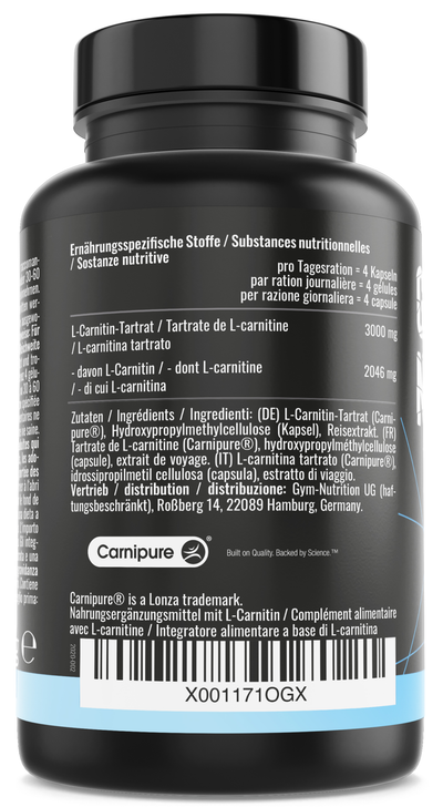 L - CARNITIN CARNIPURE capsules ultra high dosage 3000 without additives