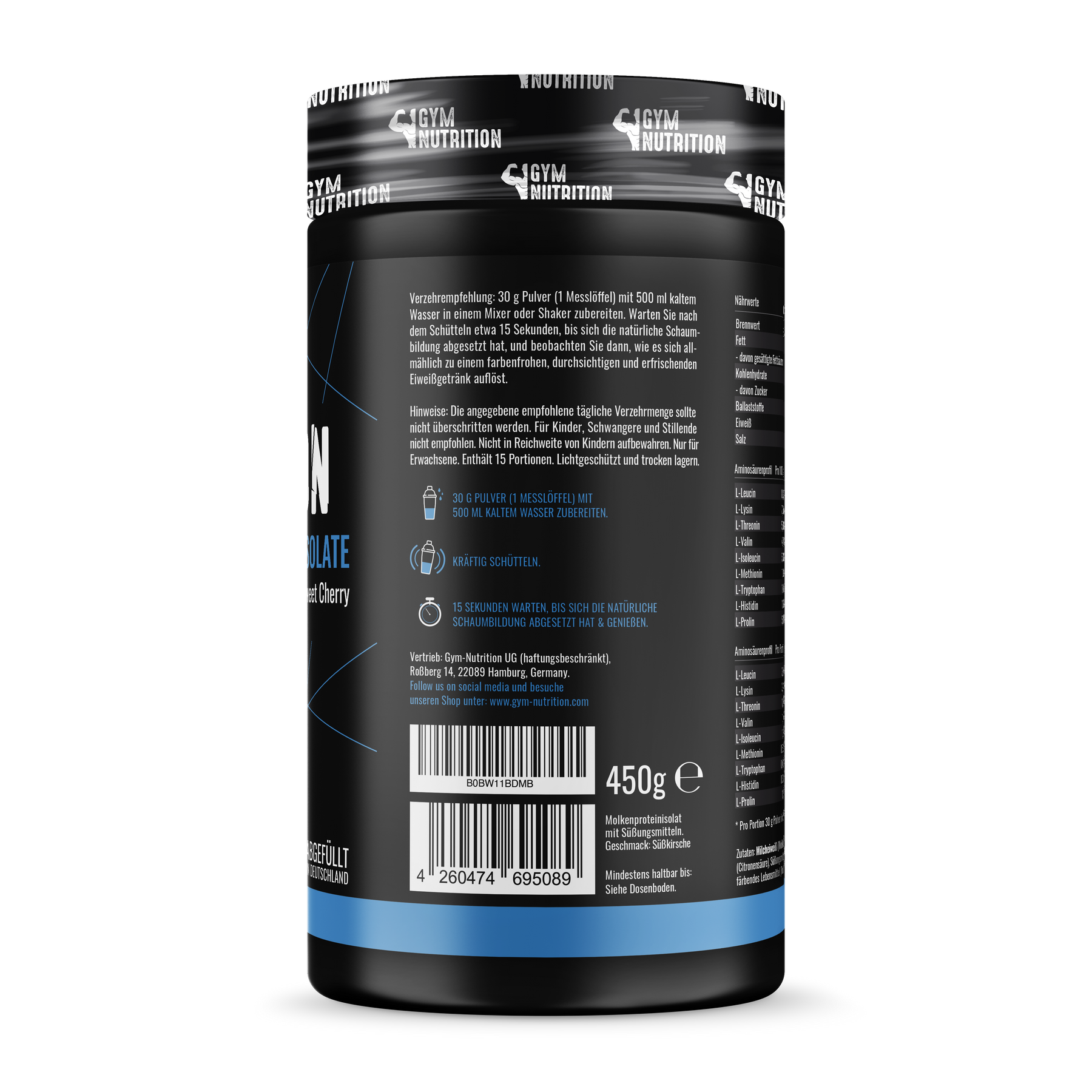 Clear Whey Isolate Laborgeprüft - In Deutschland abgefüllt 450g ... Clear Whey Isolate Laborgeprüft - In Deutschland abgefüllt 450g ...