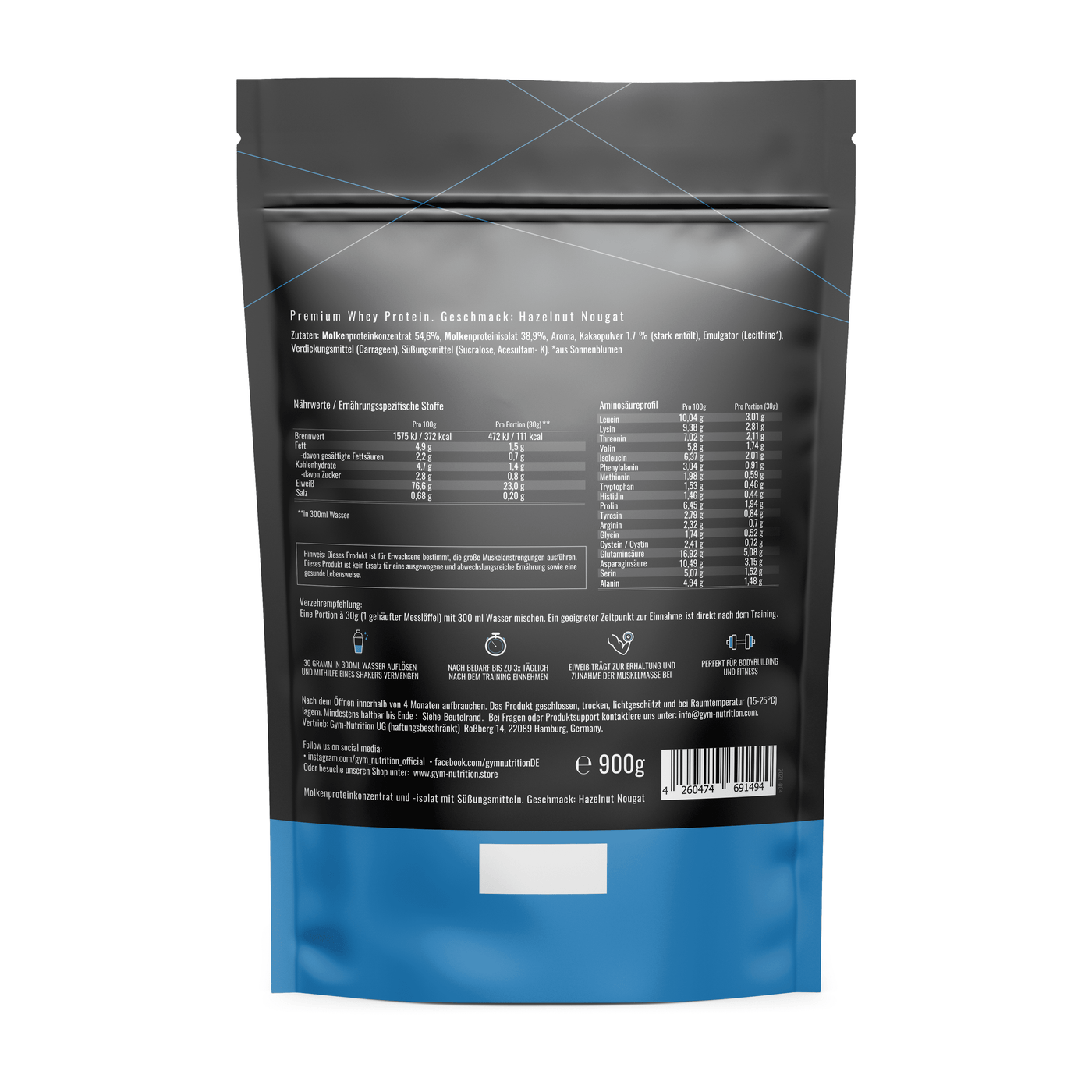 Premium Whey Protein - Laboratory tested - Bottled in Germany / With the highest isolate content on the market