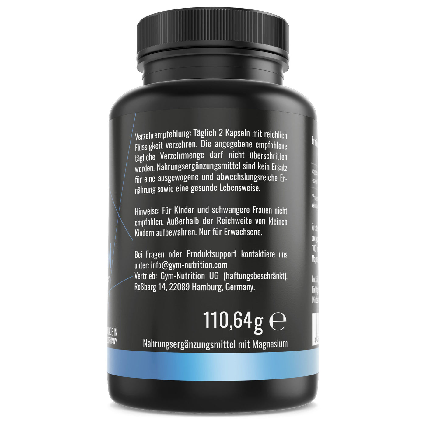 Magnesium – Hochdosiert – Laborgeprüft - Magnesium-Bisglycinat – 150 Kapseln